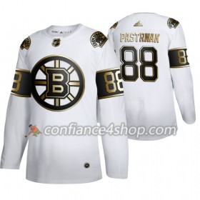Adidas Maillot de Hockey Boston Bruins David Pastrnak 88 Adidas 2019-20 Golden Edition Blanc Authentic - Homme